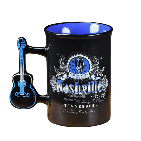 Nashville TN Guitar and Mic Mug
