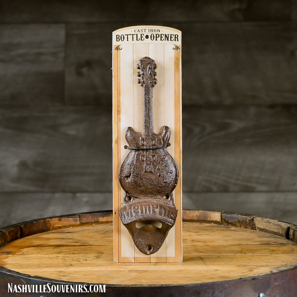 Cast Iron Guitar Bottle Opener