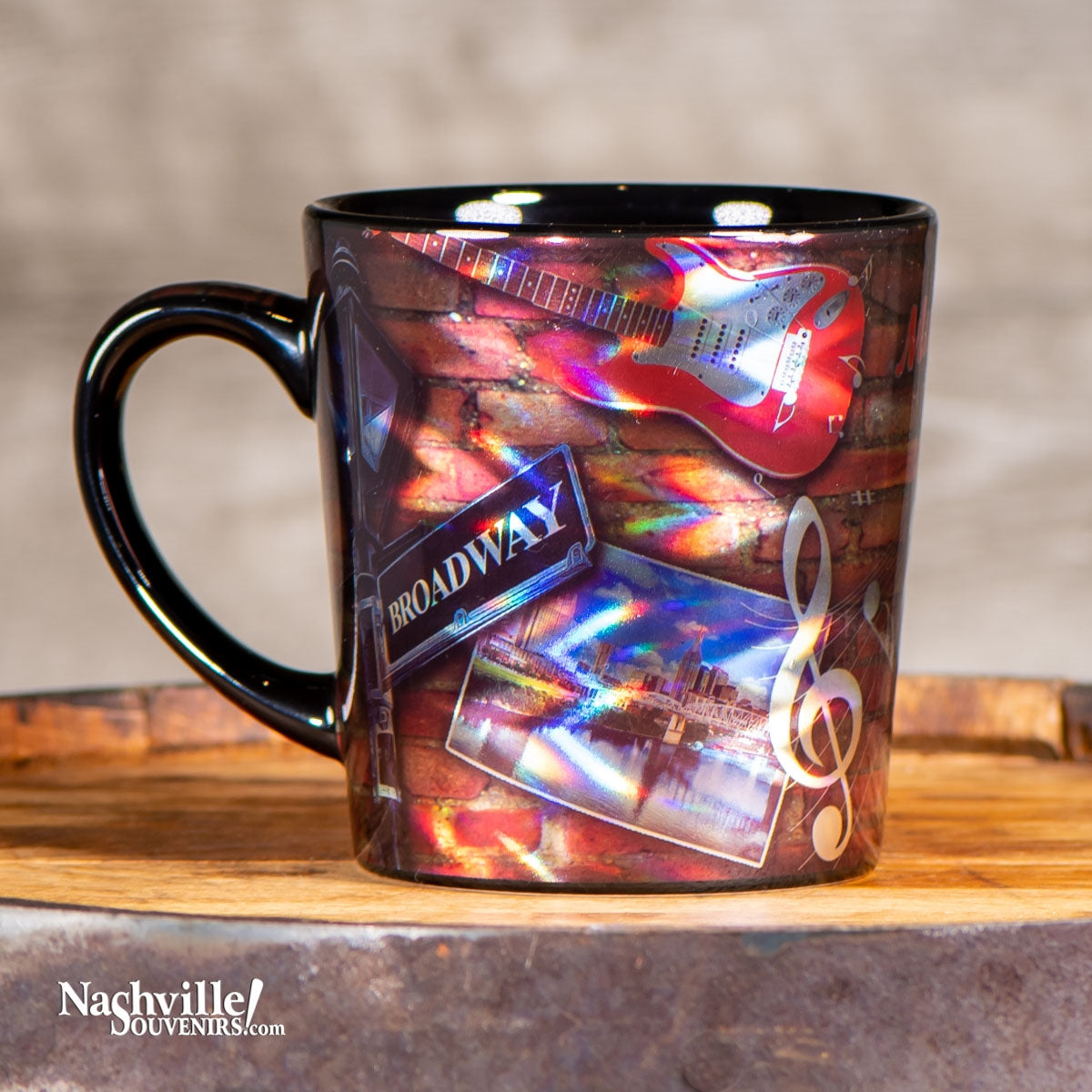 Multi Color Music City Mug