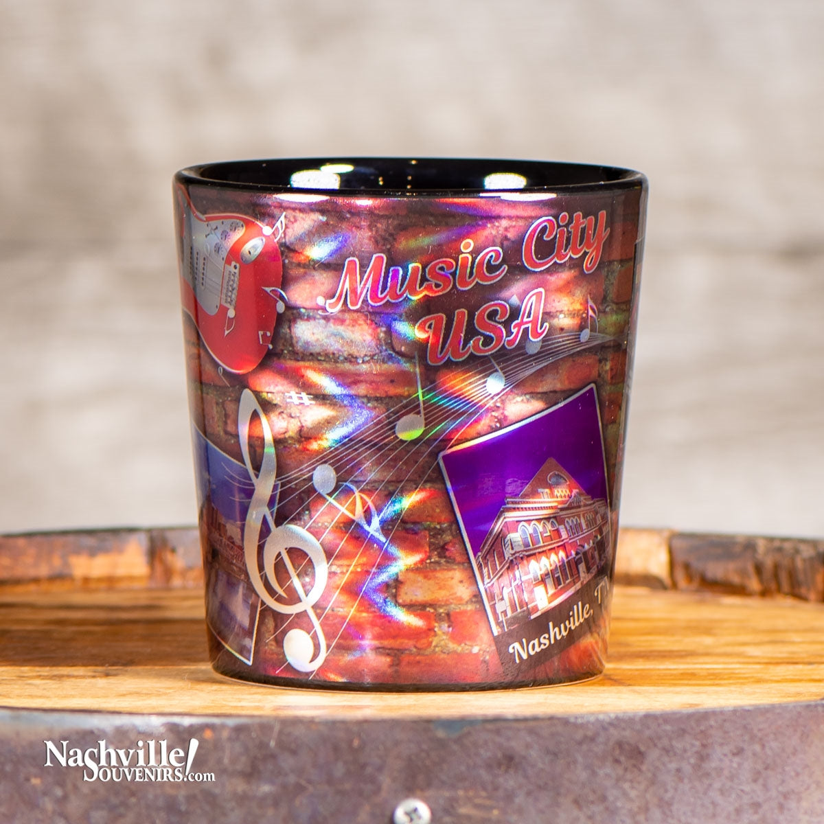 Multi Color Music City Mug