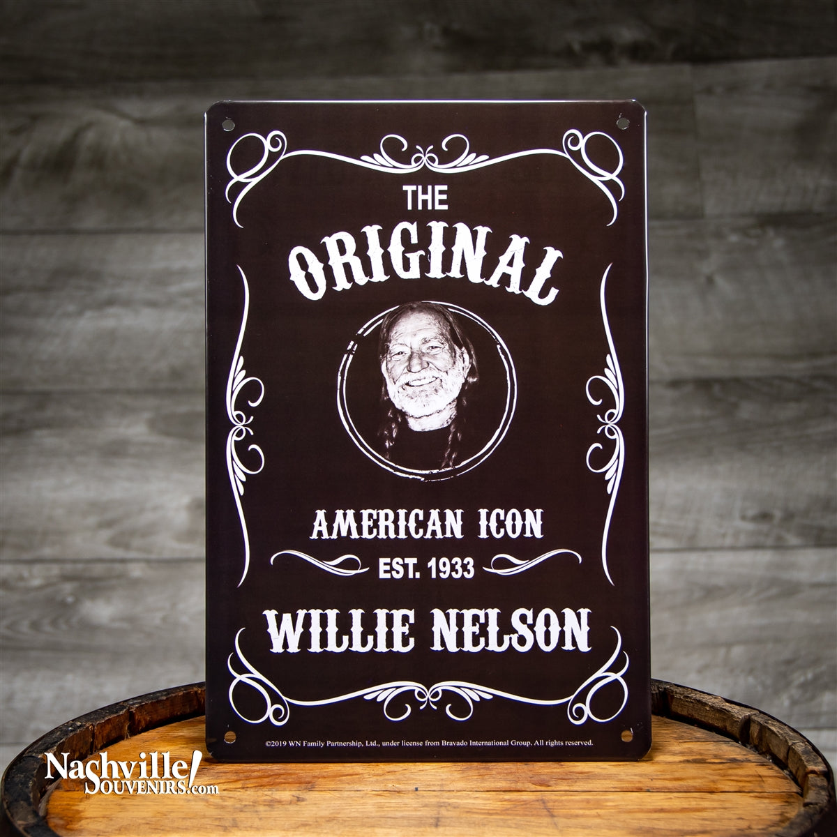 American Icon Willie Nelson Tin Sign