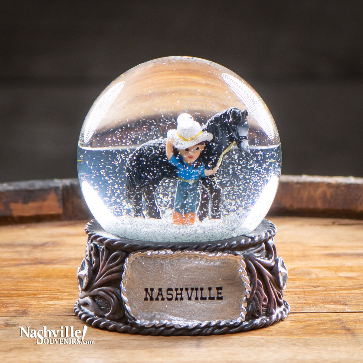 Nashville Cowboy Snow Globe