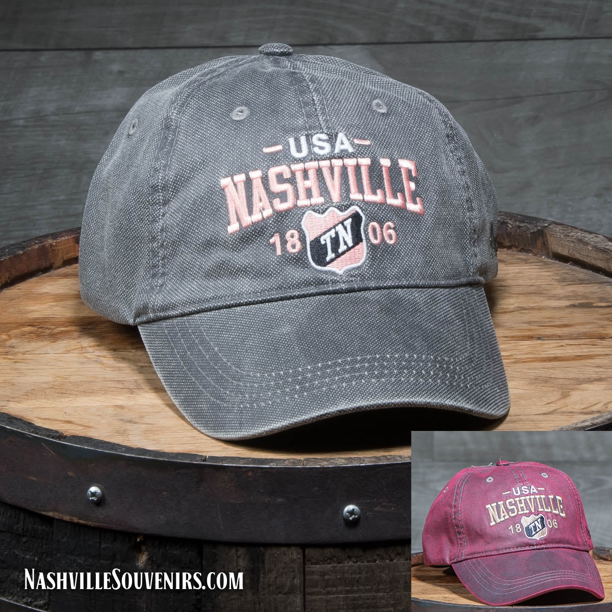 Embroidered Canvas Nashville Hat