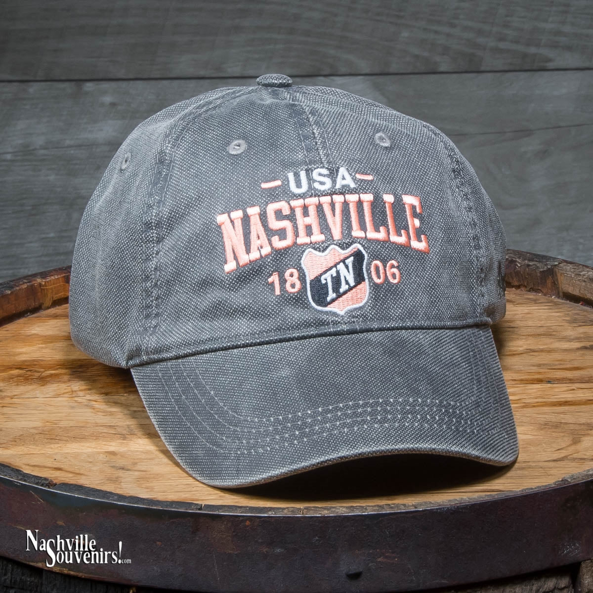 Embroidered Canvas Nashville Hat