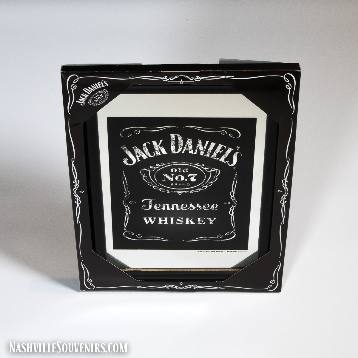 Officially licensed Jack Daniels Weathered Label Mirror. FREE SHIPPING on all US orders over $75!