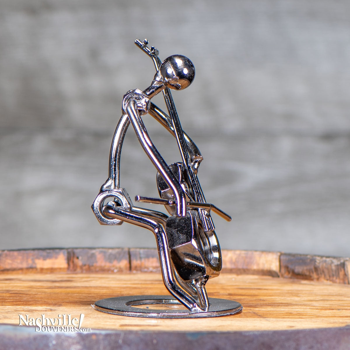 Base Fiddle Metal Sculpture