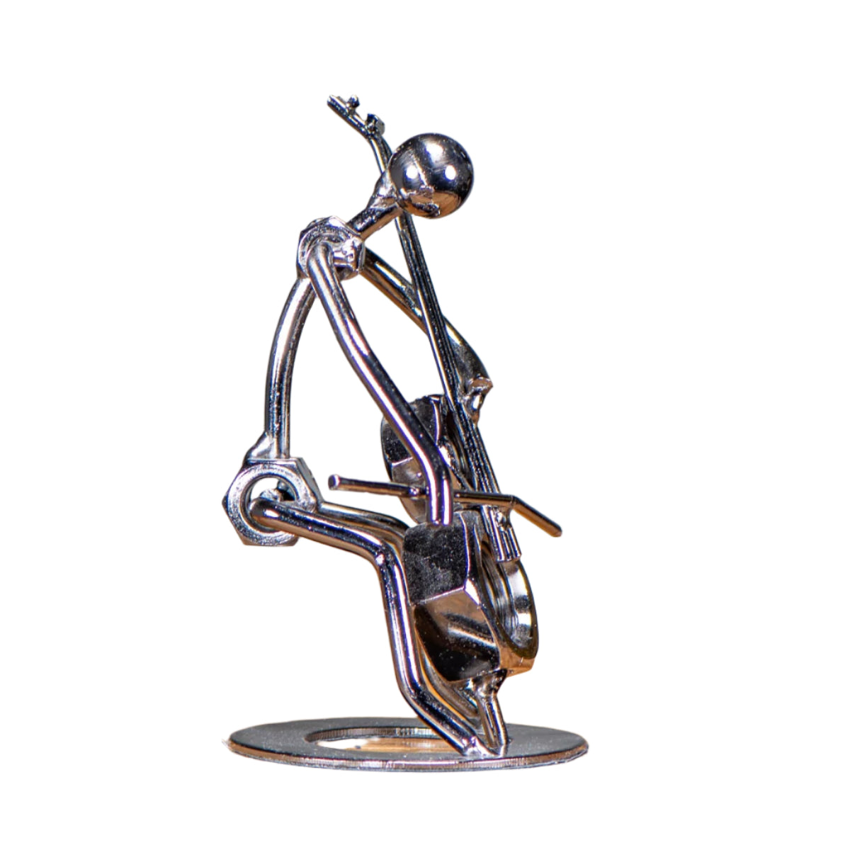 Base Fiddle Metal Sculpture