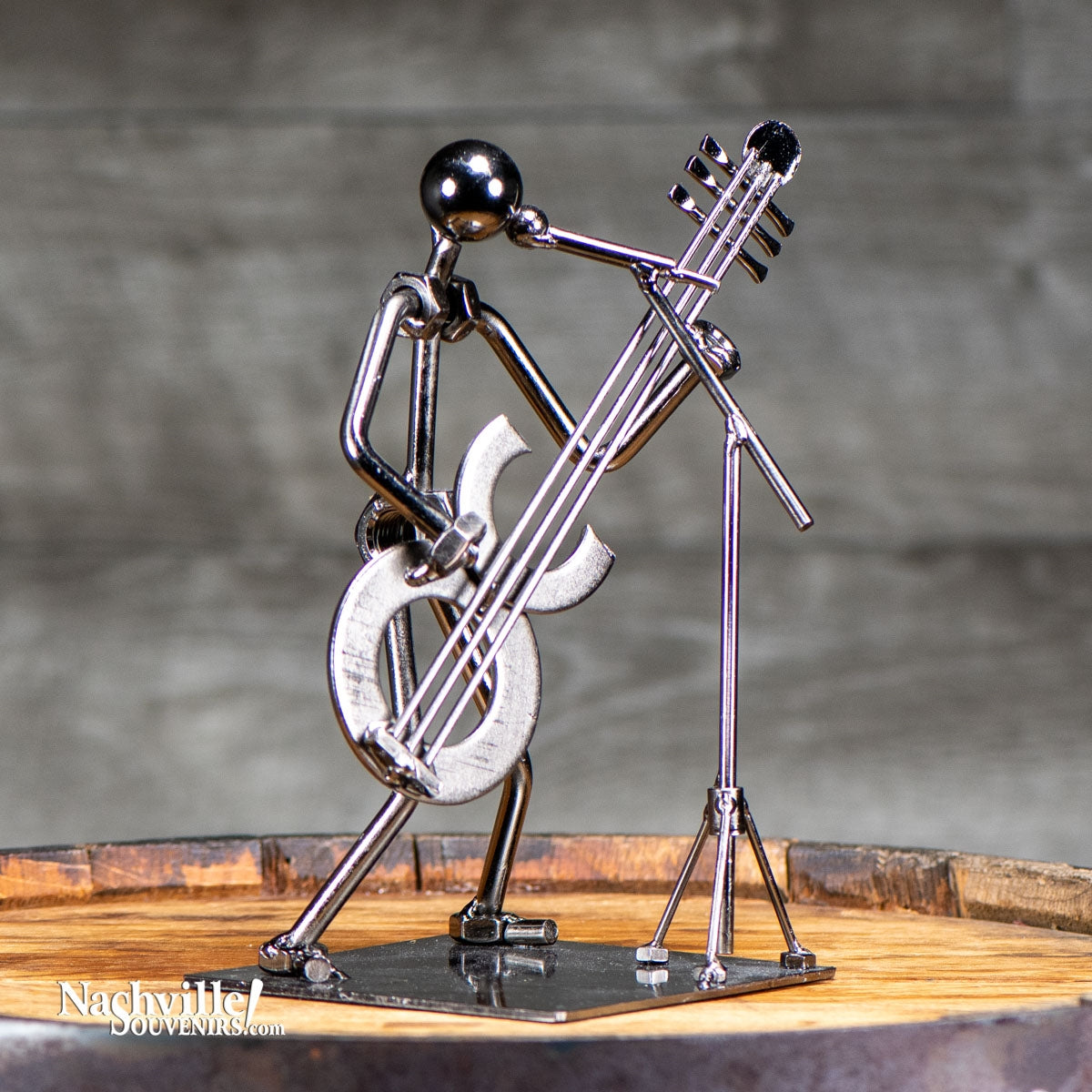 Rock Guitarist Metal Sculpture