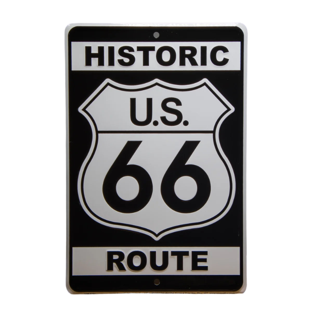 Famous and Historic U.S. 66 Route Tin Sign