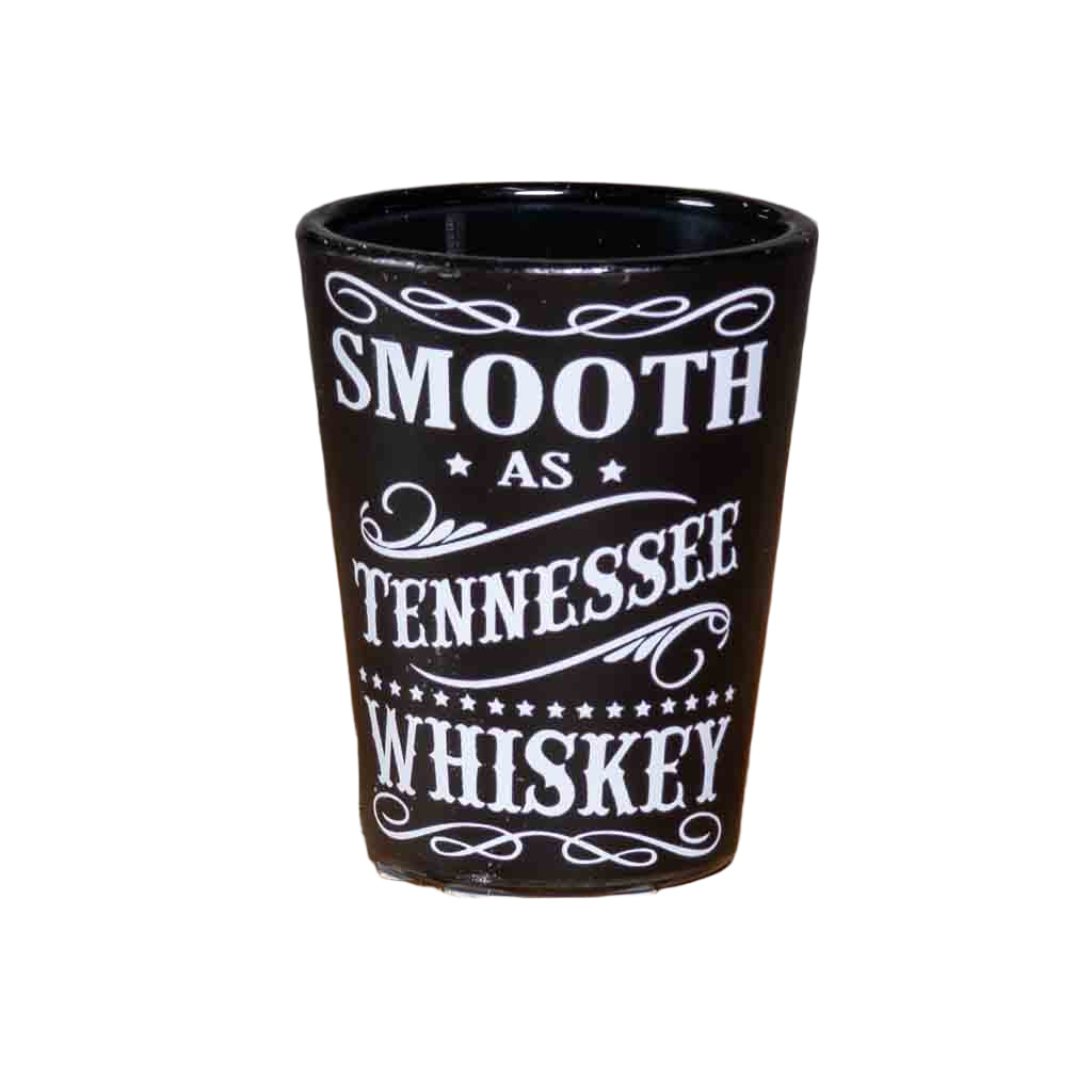 Our "Smooth as Tennessee Whiskey" Shot Glass is the perfect companion to a bottle of...you guessed it, Tennessee Whiskey!