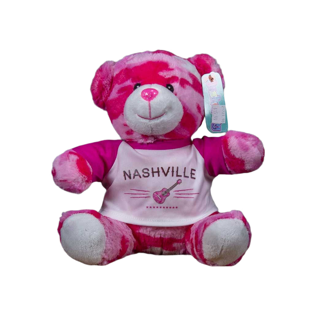 The kids are really loving our new Pink Camo "Nashville" Plush Teddy Bear. He's very bright and cheerful and stands (or sits!) about 9" high.