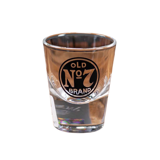 A great new collectible Jack Daniel's "Old No. 7 Brand" Shot Glass in a heavy curved bottom design.  JD collectors are buying these quickly so don't wait too long to claim yours. They make great gifts for Jack Daniel's lovers everywhere!