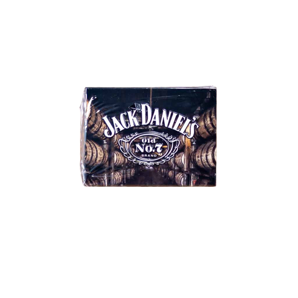 All new Jack Daniel's "JD Barrel House" magnet featuring the Jack Daniel's Swing and Cartouche logo overlaid on an image inside of an actual JD Barrel house at the Jack Daniel's distillery in Lynchburg, Tennessee. This high quality Jack Daniel's magnet adds a touch of Lynchburg class to any metal surface!
