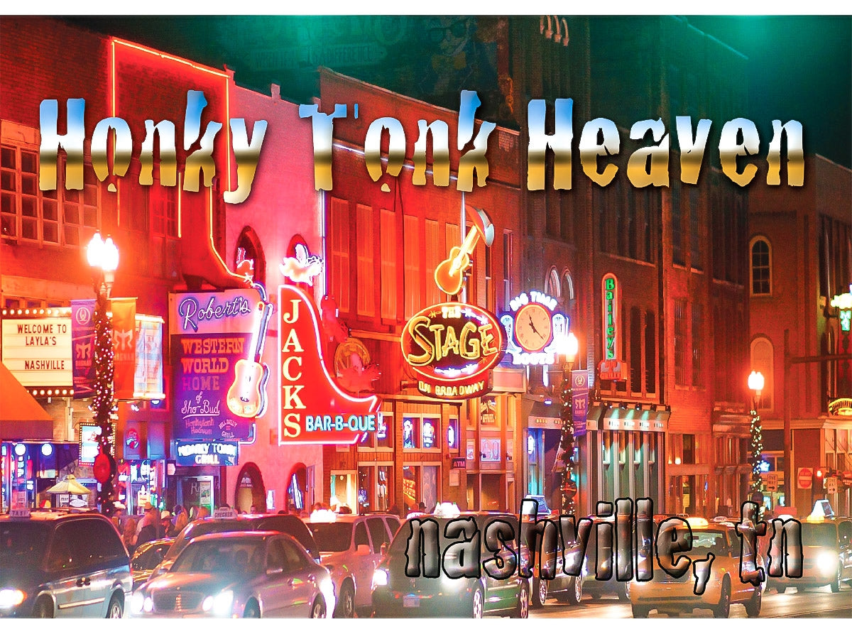 Nashville Postcard - "Honky Tonk Heaven" (10 Cards)
