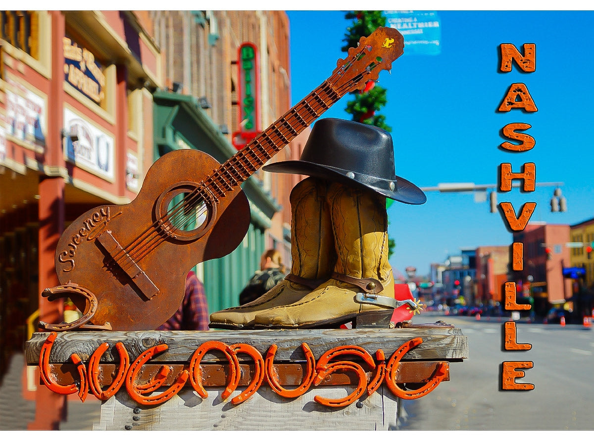 Nashville Postcard - "Live Music Nashville" (10 Cards)