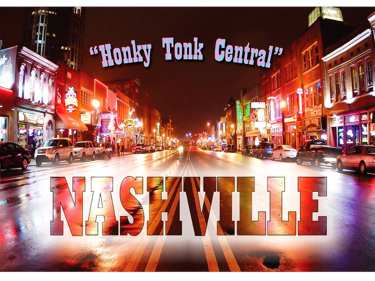 Nashville Postcard - "Honky Tonk Central" (10 Cards)