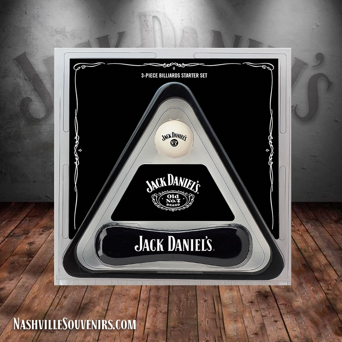 Clean up between games with this great Jack Daniels Billiard Set. Get yours today with FREE SHIPPING in the continental United States.