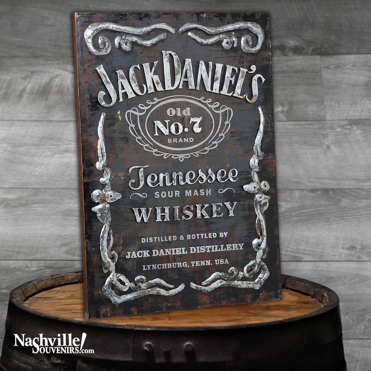 Add some real class to the man cave with this Jack Daniel's Metal Wall Art. Hand crafted out of repurposed steel. And it SHIPS FREE within the continental U.S.!