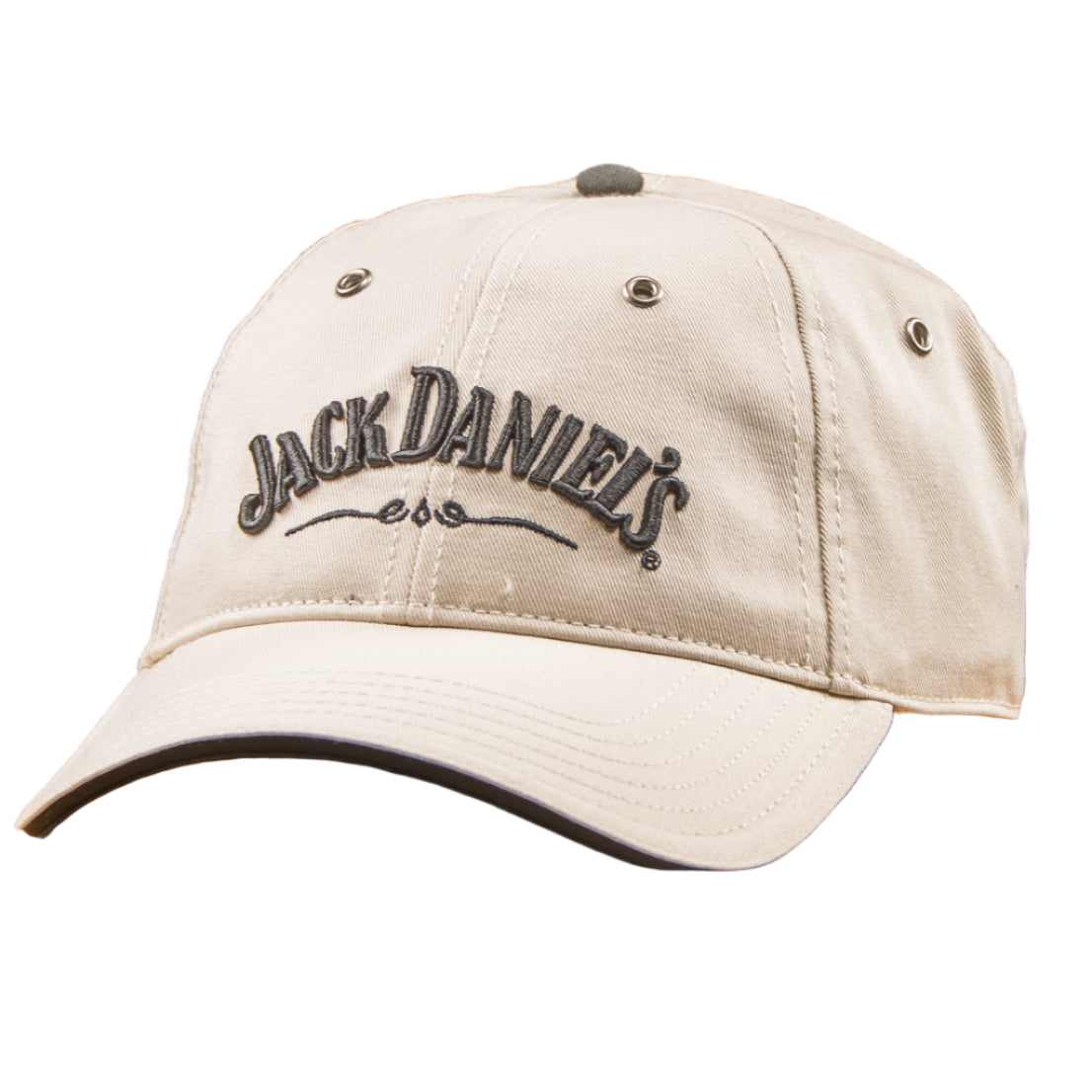 A black Jack Daniel's embroidered hat featuring the Old No.7 logo.