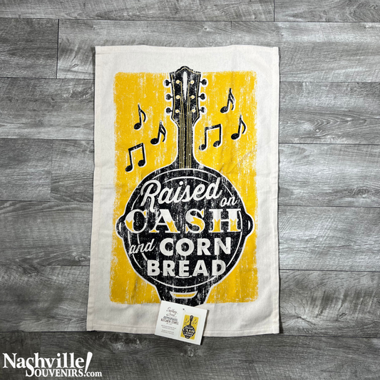 Raised on Cash & Cornbread Tea Towel