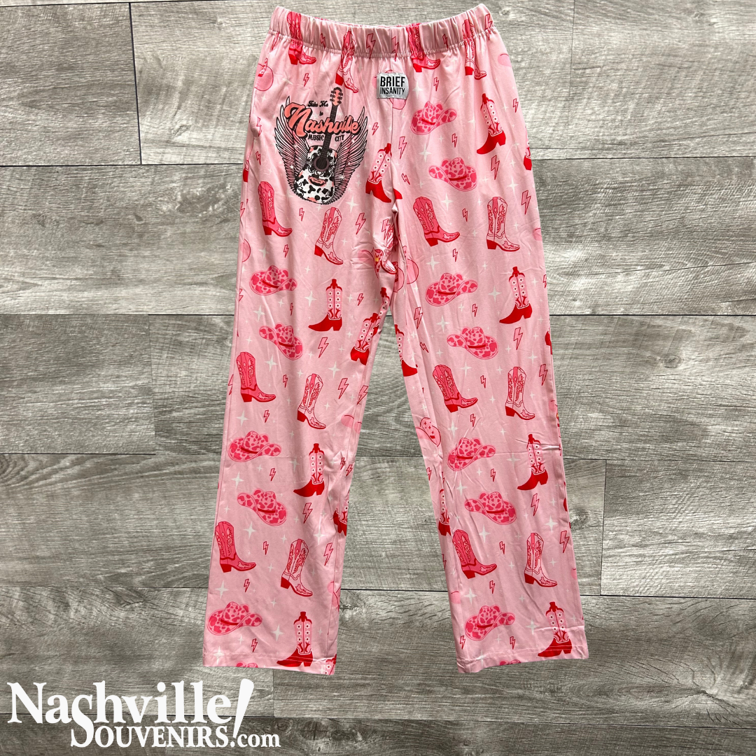 Pink Nashville Music City PJ Pants