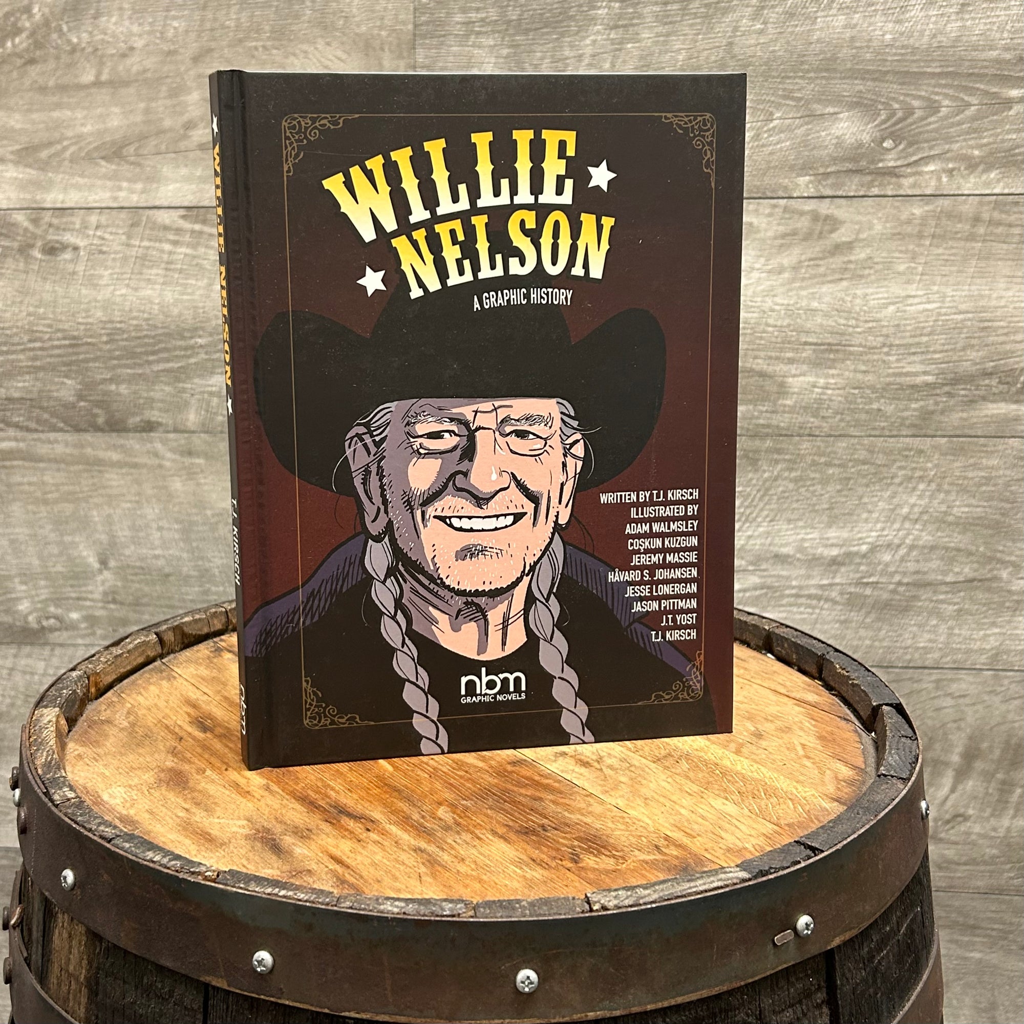 "Willie Nelson: A Graphic History" Illustrated Book