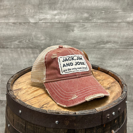 Jack, Jim and Jose Baseball Cap