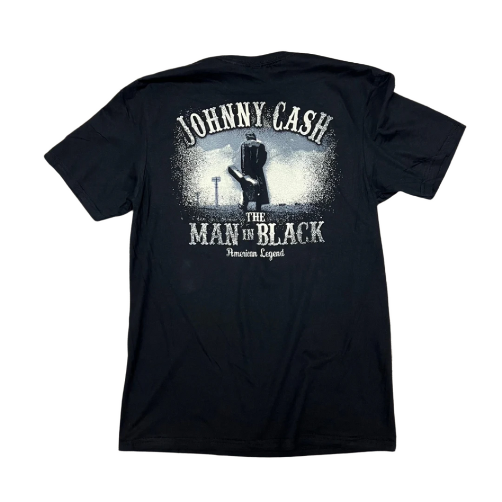 Johnny cash man 2024 in black shirt