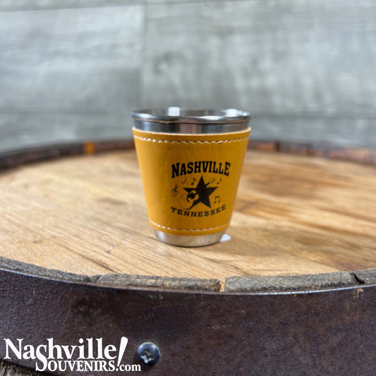 Leather Nashville Shot Glass