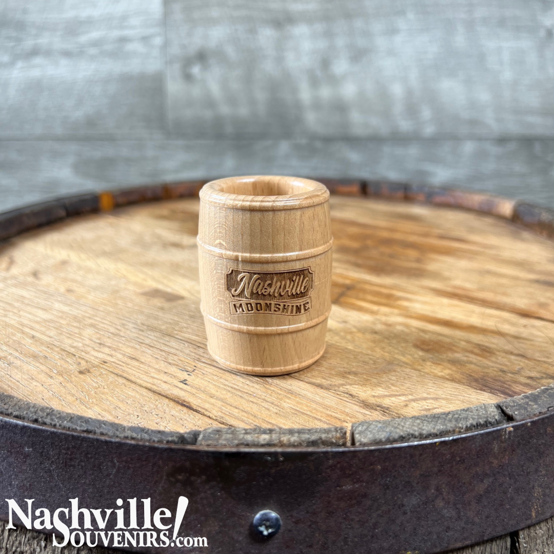 Nashville Moonshine Wood Shot Glass