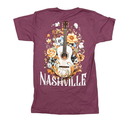 Nashville Floral Guitar Tee