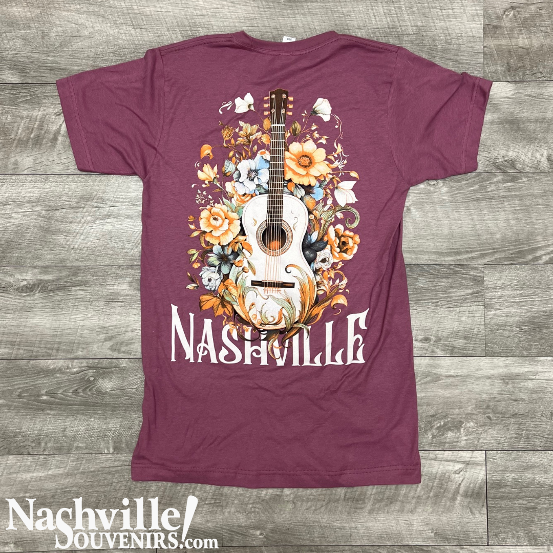 Nashville Floral Guitar Tee