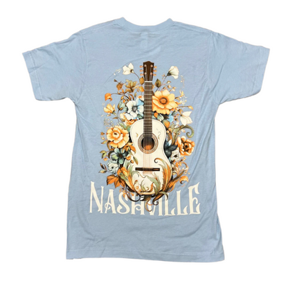 Nashville Floral Guitar Tee