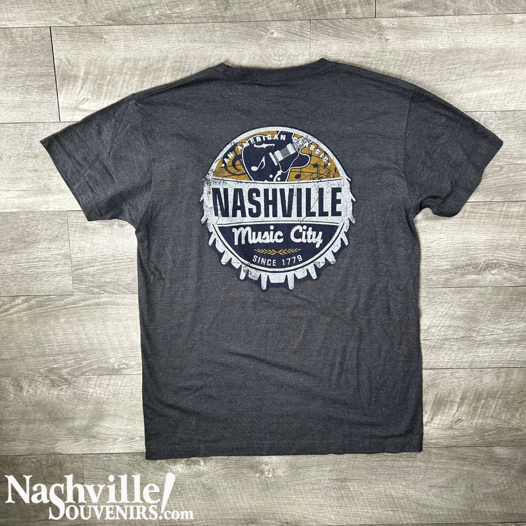 Nashville Music City Bottle Cap Tee