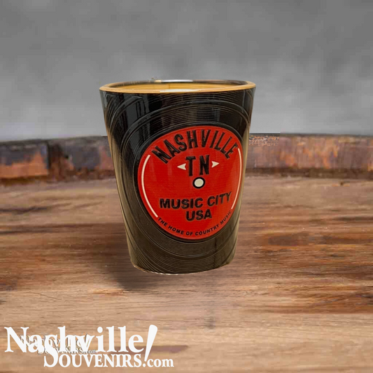 Nashville Vinyl Record Shot Glass