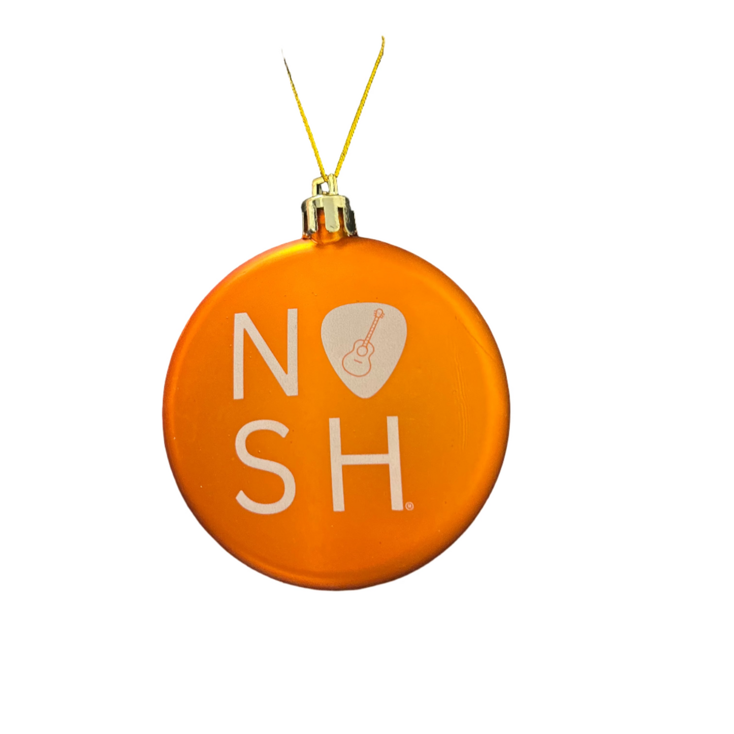 Orange Guitar Pick Ornament