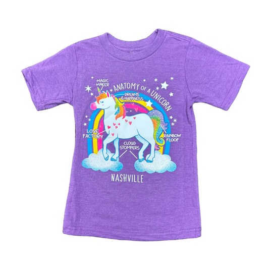Kids “Anatomy of a Unicorn” Nashville Tee
