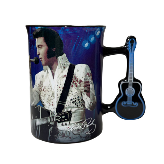 Elvis Presley Blue Guitar Handle Performance Mug