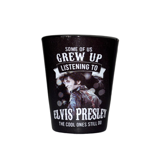 Elvis Presley “Grew Up Listening” Quote Shot Glass