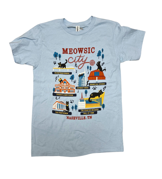 Meowsic City Cat Tee