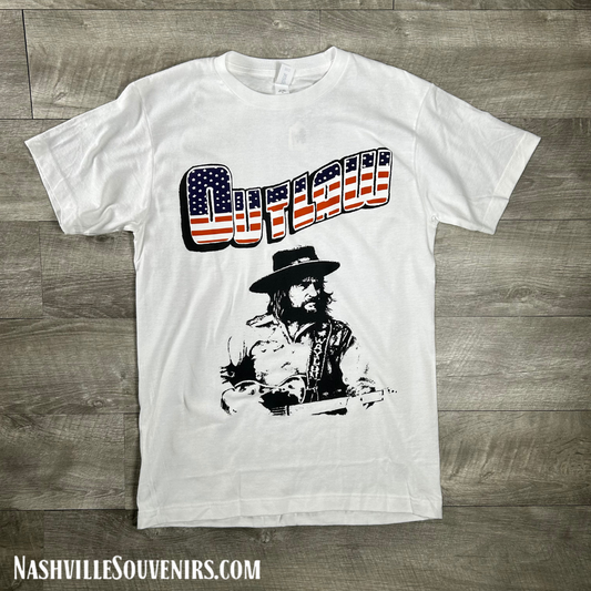 Waylon Jennings White Outlaw Tee