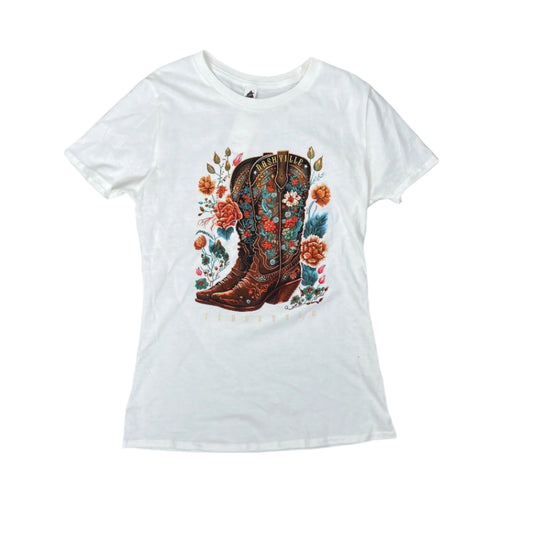 Women's "Floral Cowboy Boot's" T-shirt