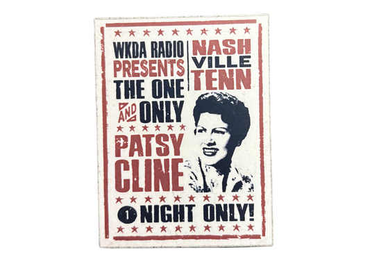 "1 Night Only" Patsy Cline Magnet