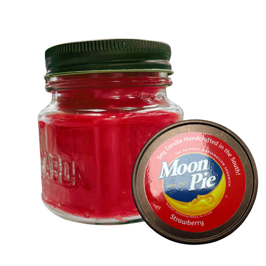 MoonPie 8oz Soy Candle - Strawberry Scented