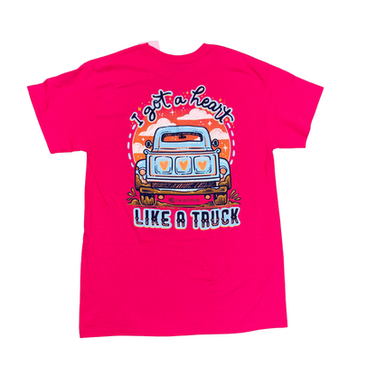 Pink "Heart Like a Truck" T-Shirt