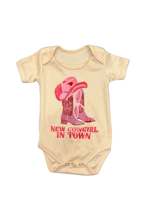 New Cowgirl In Town Onesie