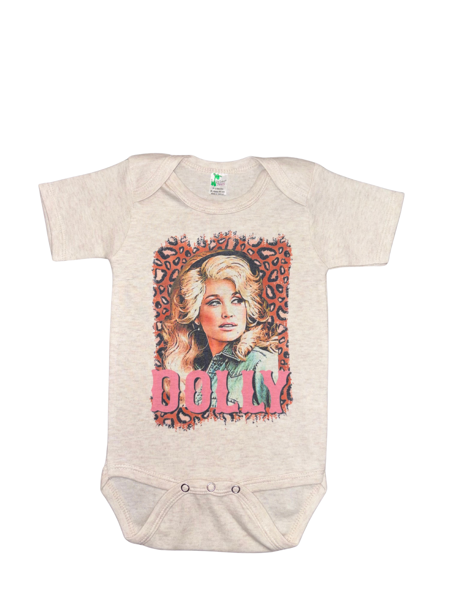 Leopard Print Dolly Onesie