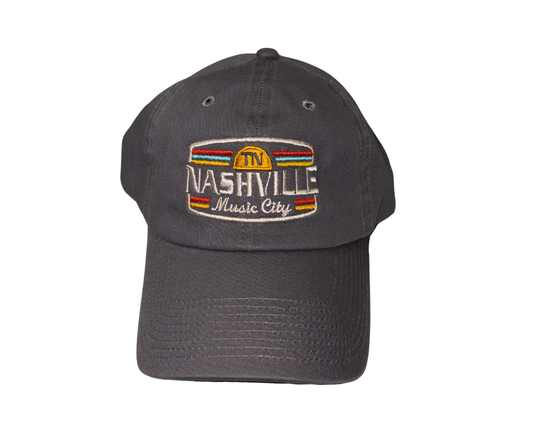 Retro Stripe Nashville Baseball Cap