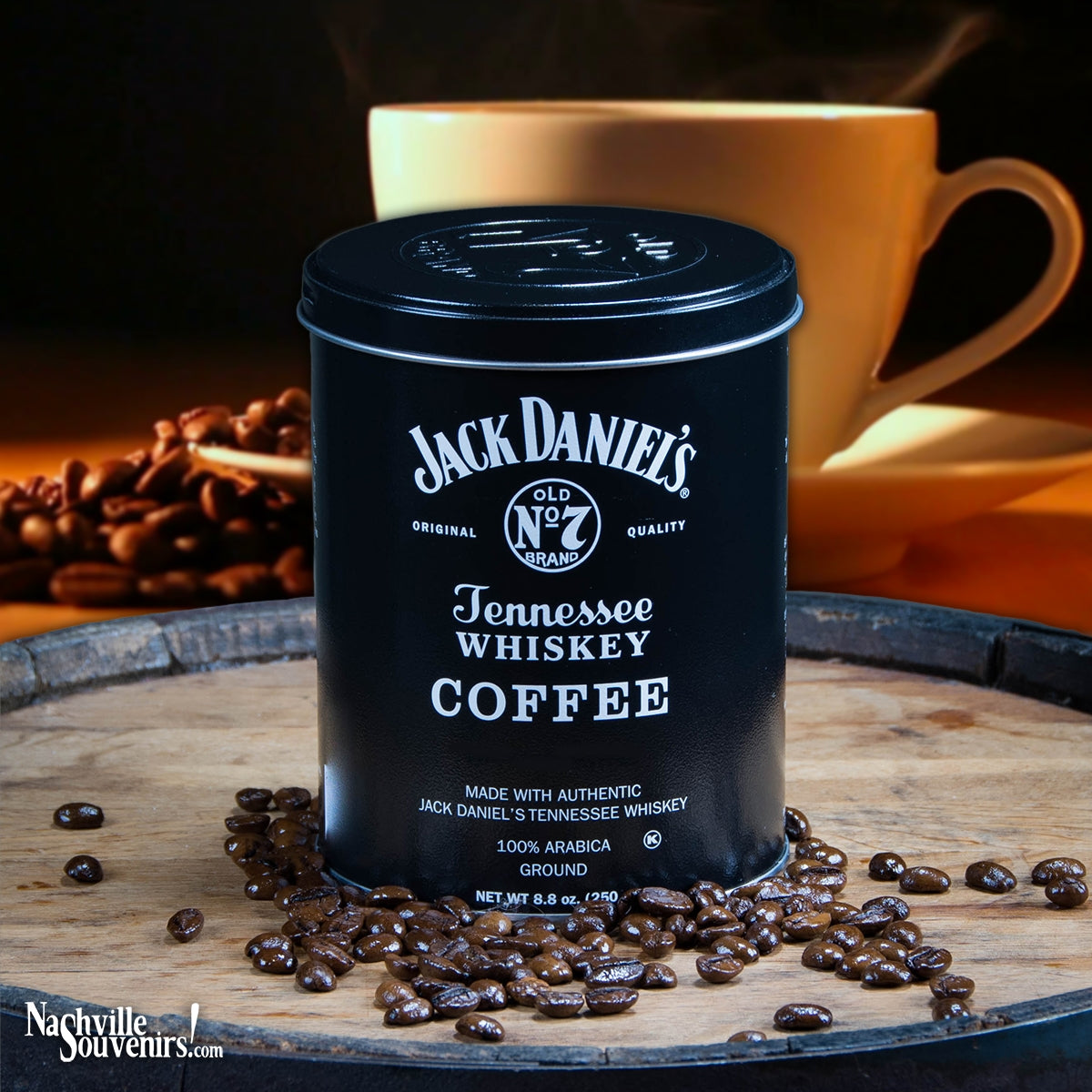 Wake up each day to this wonderful blend of Jack Daniel's coffee. The smell alone makes a great way to kick start your day.  This delicious gourmet brew is made from 100% arabica beans that are ground and infused with real Jack Daniel's Tennessee whiskey from Lynchburg, Tennessee.