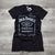 Officially licensed women's Jack Daniels Old No.7 Label Burnout T-Shirt in black. Get yours today with FREE SHIPPING on all US orders over $75!